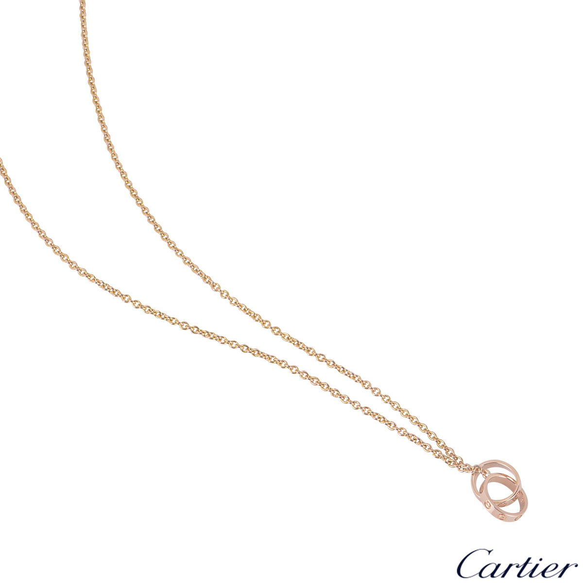 Cartier Rose Gold Love Necklace B7212400 | Rich Diamonds